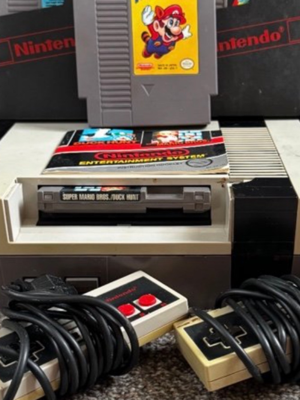 Nintendo Classic NES Console with Controllers - Gray and Black